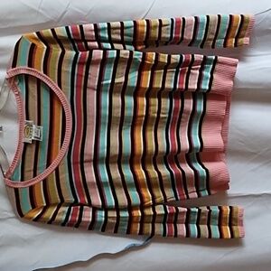 Talbots striped sweater 6 P